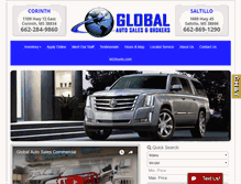 Tablet Screenshot of globalautosales.net